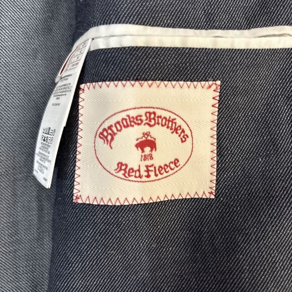 Brooks Brothers Red Fleece Blazer Leo Master New Unworn Tagged 42R Measures 42S - Picture 8 of 12